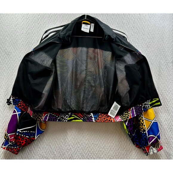 ADIDAS Rich Mnisi Track Jacket Women's Small Long Sleeve,Cropped, Blk Multicolor - Picture 7 of 10